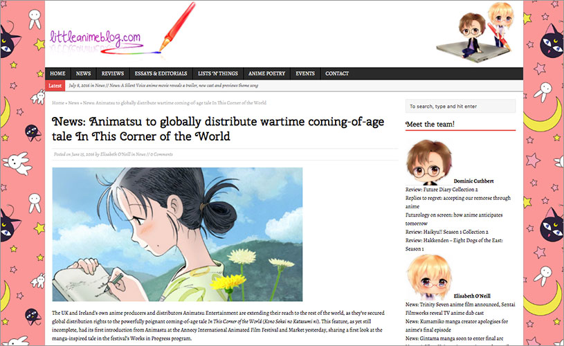 In This Corner of the World